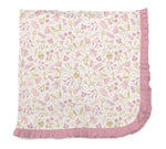 Holly Berry Ruffle Swaddle Blanket